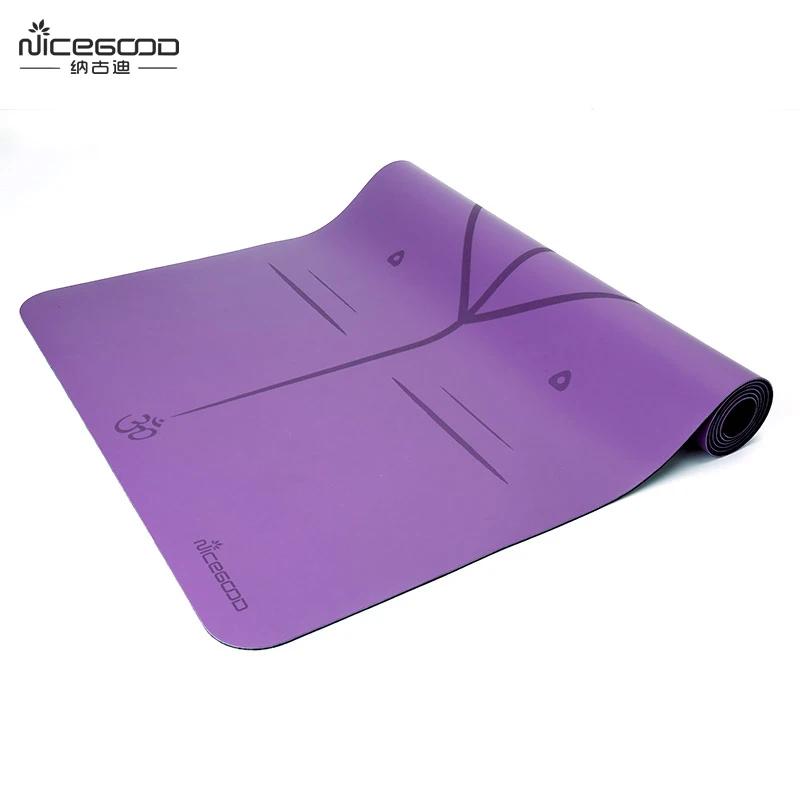 1850*680*4.5mm PU leather Yoga Mat Widen Anti Slip Purple for Pilate