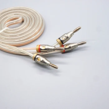 

oxygen-free copper Stereo Speaker Cable 4MM banana plug audio cable 1m 1.5m 2m 3m 5m Audio / video cable