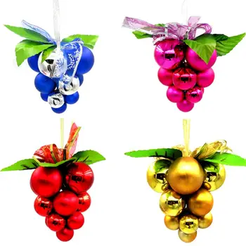 

Grape String Christmas Balls Baubles XMas Tree Hanging Decor Ornament Decor Christmas Tree Ornaments For Decoration
