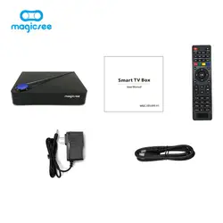 Magicsee C300 PRO Amlogic S912 Восьмиядерный ТВ коробка 2 + 16 ГБ DVB-S2 DVB-T2 DVB-C Android 6,0 4 К Smart ТВ Box Встроенный 2.4g WiFi