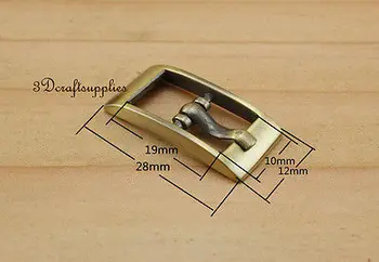 

Bar Center buckle belt buckle brush anti brass 1 cm ( 3/8 inch ) 12 pcs AB117
