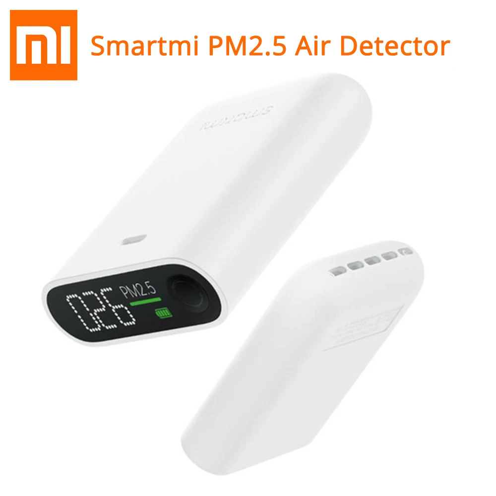 Xiaomi Smartmi PM2.5 детектор воздуха в реальном времени тестер качества воздуха трехцветный цифровой индикатор долгий режим ожидания для Mijia умный дом - Цвет: Белый