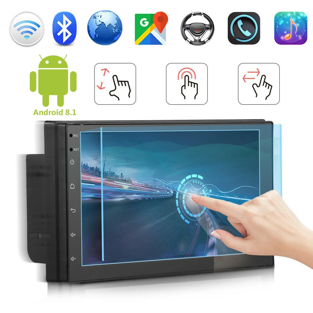 

7 inch HD 1024*600 Android 8.1 Bluetooth 4.0 Navigation Car Radio Player Support Steering Wheel Control FM Radio