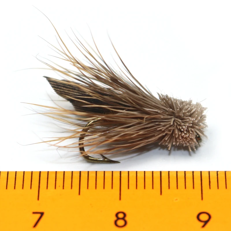 ICERIO 6 шт. коричневая трава бункер сухая муха Радуга форель окунь муха приманки
