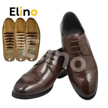 

12pcs Elastic No Tie Shoelaces for Men Women Casual Leather Shoe Silicone Lazy Shoe Lace Length 3/4/5cm Wholesale Dropship