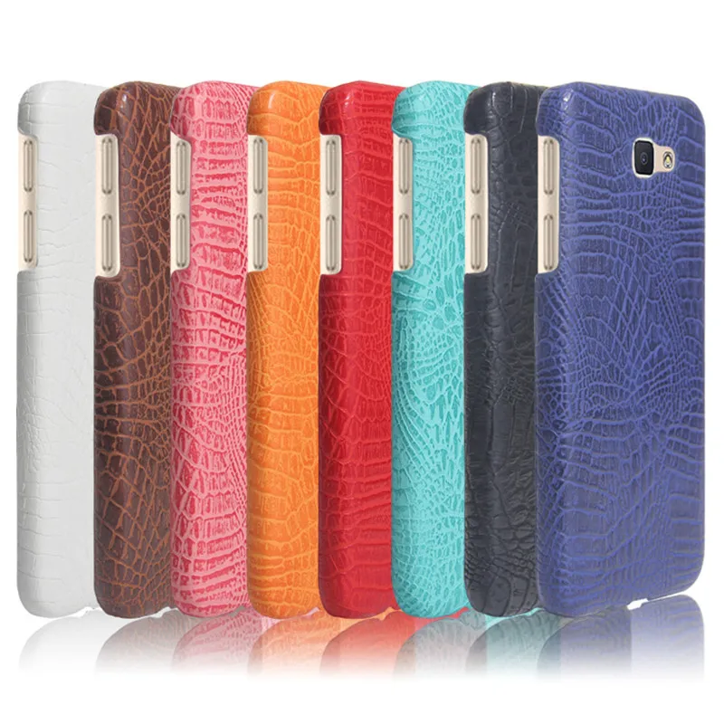 For Samsung Galaxy J7 Prime Case J7 Prime Colored Leather Grain Case