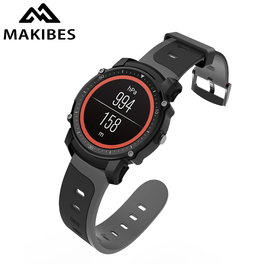 

New Makibes FS08 GPS Smartwatch fitness IP68 Waterproof Activity Tracker Heart Rate Multiple Sports Monitor for IOS Android