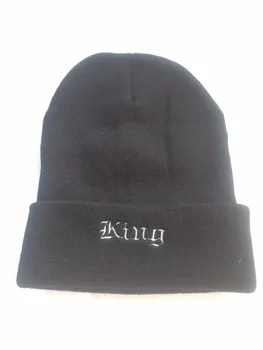 

hats & caps men Winter Warm king and queen For Children Winter Knitted the king Hat Kids Boy Girls men Hat Drop Shipping