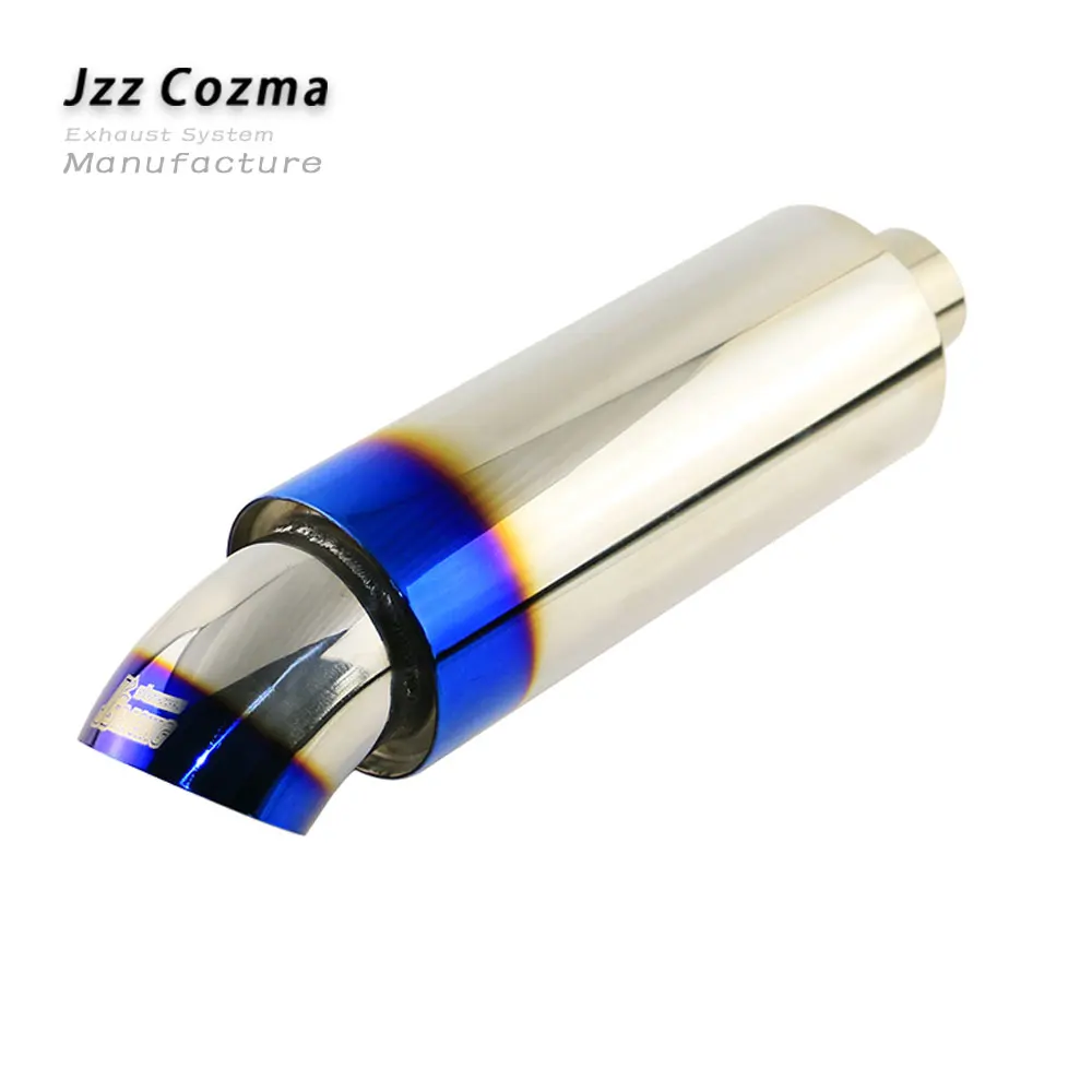 JZZ 2 ''высокое качество прямой выхлоп автомобиля наконечник JS гоночный Jasma глушитель для авто 3'' выгоревший синий Выход - Цвет: L2YZ401f-JSJ
