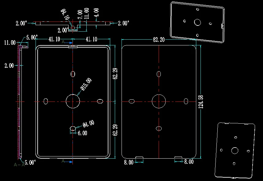 plastic electronics enclosure control box instrument enclosure project box RFID door access sensor box (11).jpg
