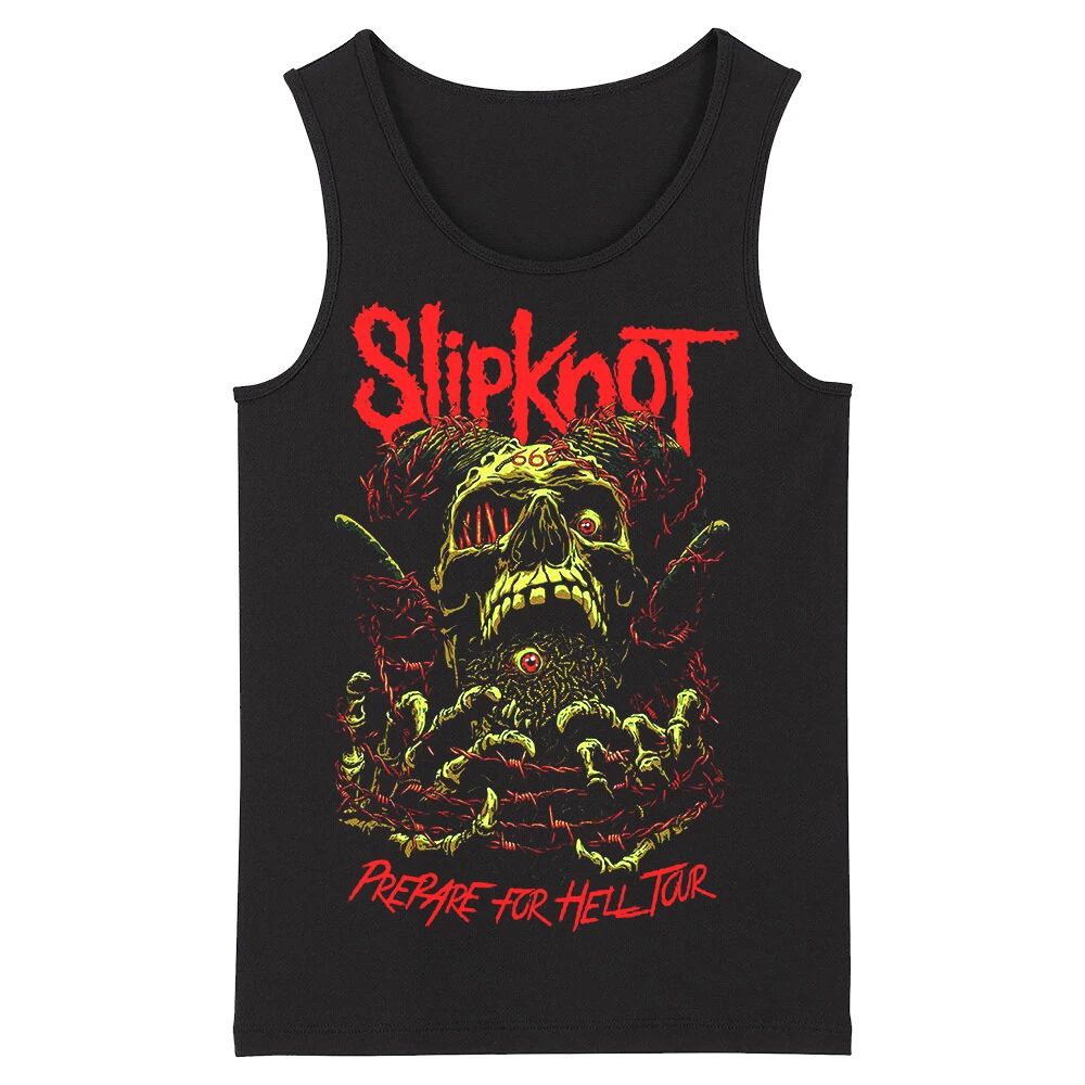 

Bloodhoof Slipknot Heavy Metal Alternative Metal Deathcore Men's Top Tank Tops Asian Size