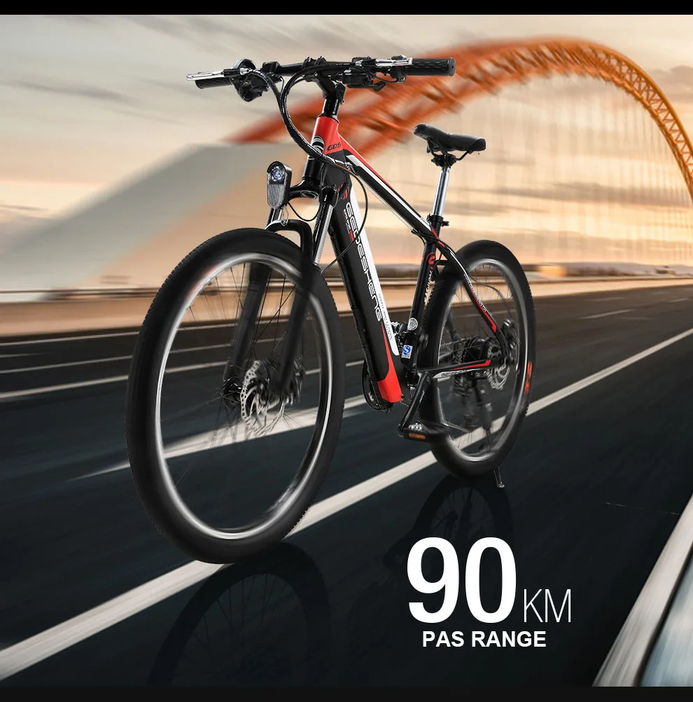 26inch electric bicycle 48V10ah lithium battery hidden in frame lightweight electric mountian bike 25km/h 240 motor ebike