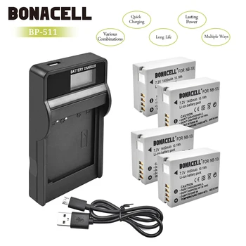 

bonacell 1400mAh NB-10L NB 10L Batteria Battery LCD Charger for Canon PowerShot SX50 SX60 HS G1 X G15 G16 SX40 HS SX50 SX60