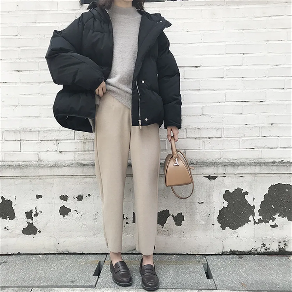 Winter Warm Teenage Girls' Thicken Coat 2018 Cotton Padded Women Hooded Coats Casual Parkas Thick Jacket Coat Hoodies Z8879 (9)