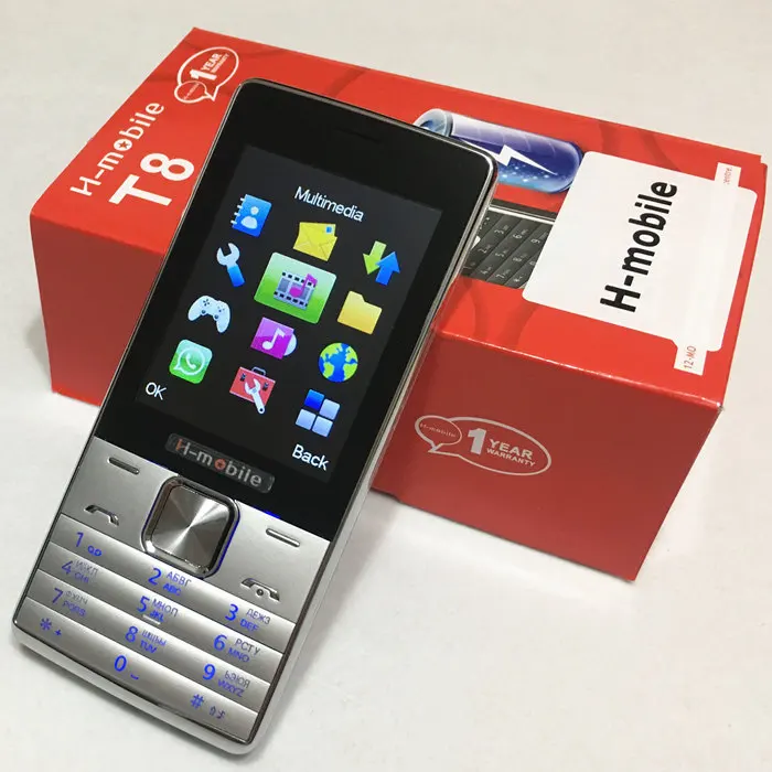 T8 phone Russian keyboard 2 8 screen gsm phones push button mobile phone cheap Phone china