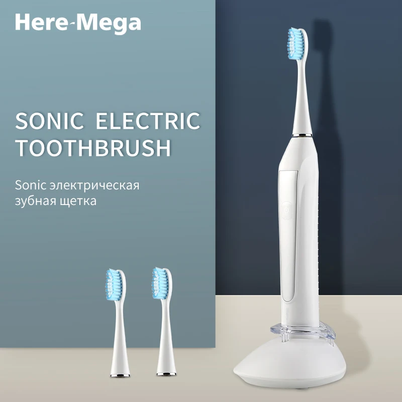 HERE MEGA Sonic электрическая зубная щетка супер чистящие зубы интеллектуальное время