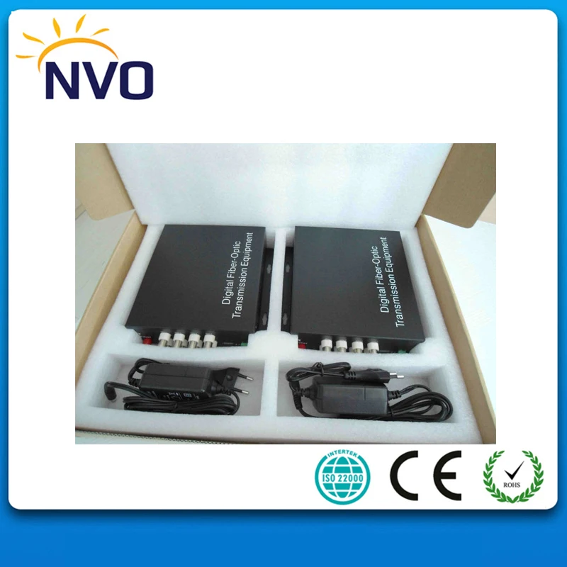 

20KM, 4 Ch Video+1ch Reverse Data Mini Video Transceiver Fiber Optic Video Converter