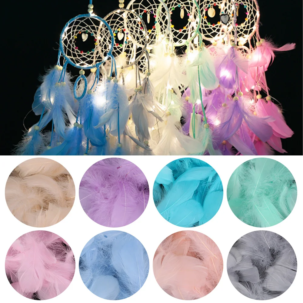 

100pcs Natural Mixed Color Feathers 5-10cm Goose Feather Plumes for Wedding Hat Hair Accessories Home Craft DIYJewelry Decor