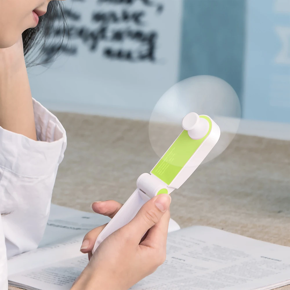

Hoomall Mini Handheld Fan Personal USB Rechargeable Portable Pocket Foldable Fans Adjustable Wind Speed Fan Summer Air Cooler