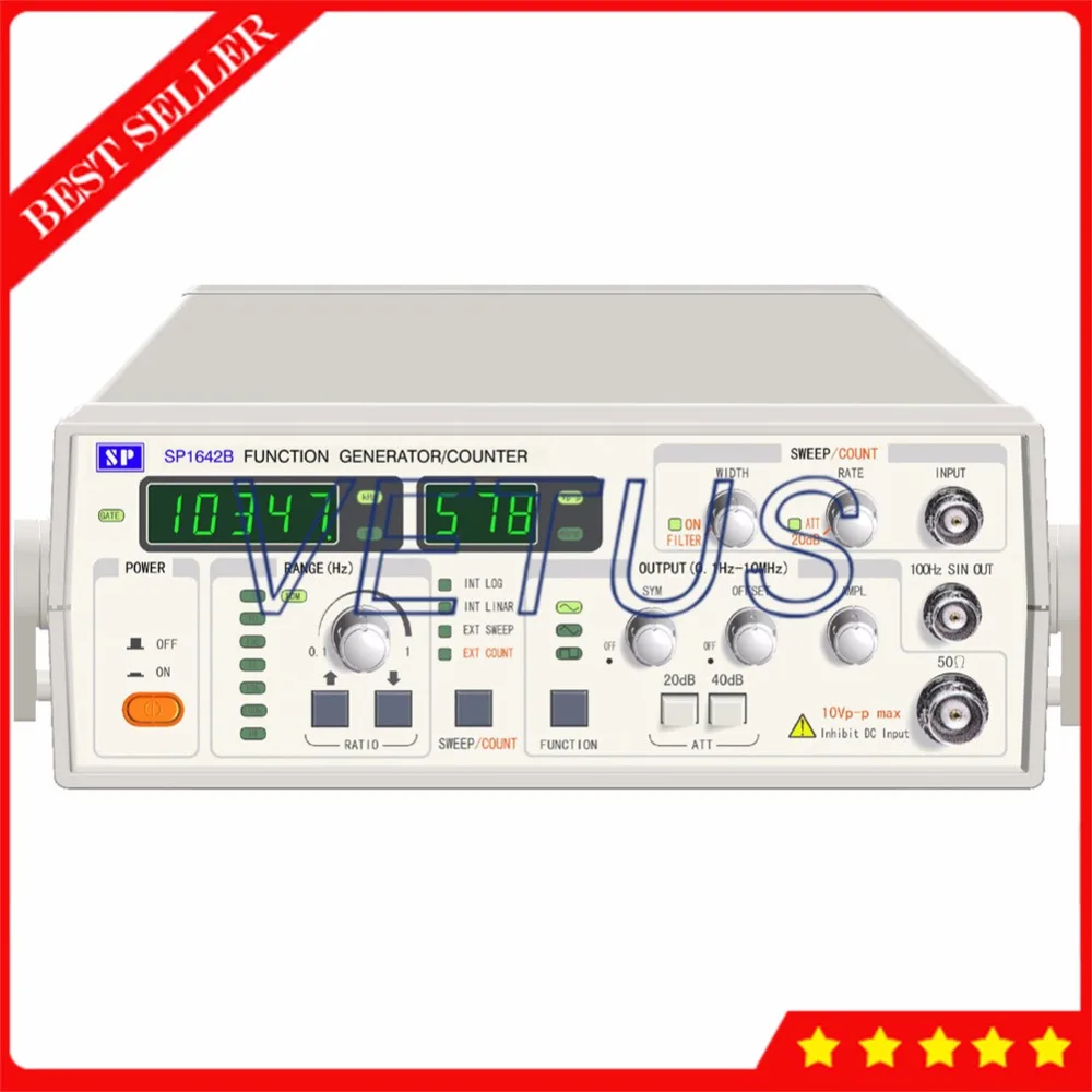Sp1642b 0.1hz10mhz Output Frequency Function Signal Generator With
