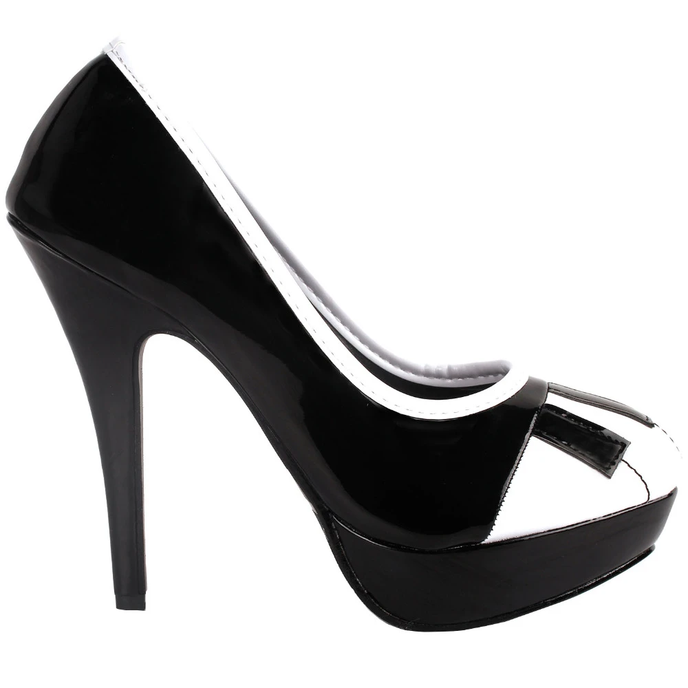two tone heels pumps