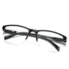 iboode Half Frame Reading Glasses Presbyopic Eyewear Male Female Far sight Glasses Ultra Light Black with strength +75 to +400 ► Photo 2/6