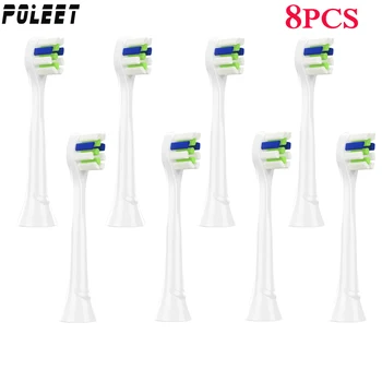 

Poleet 8PCS YH731 Electric Toothbrush Replacement Heads Fits For Philips HX3 HX6 HX9 SeriesToothbrush Head HX6072 HX6024