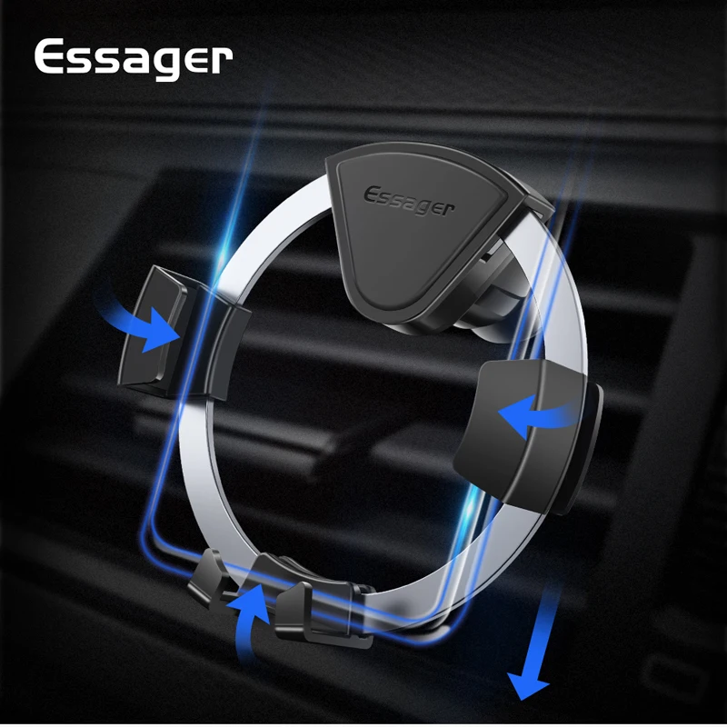 Essager Auto Telefon Halter Für iPhone XS Max Samsung S10 S9 Halter für Handy im Auto Air Vent Berg
