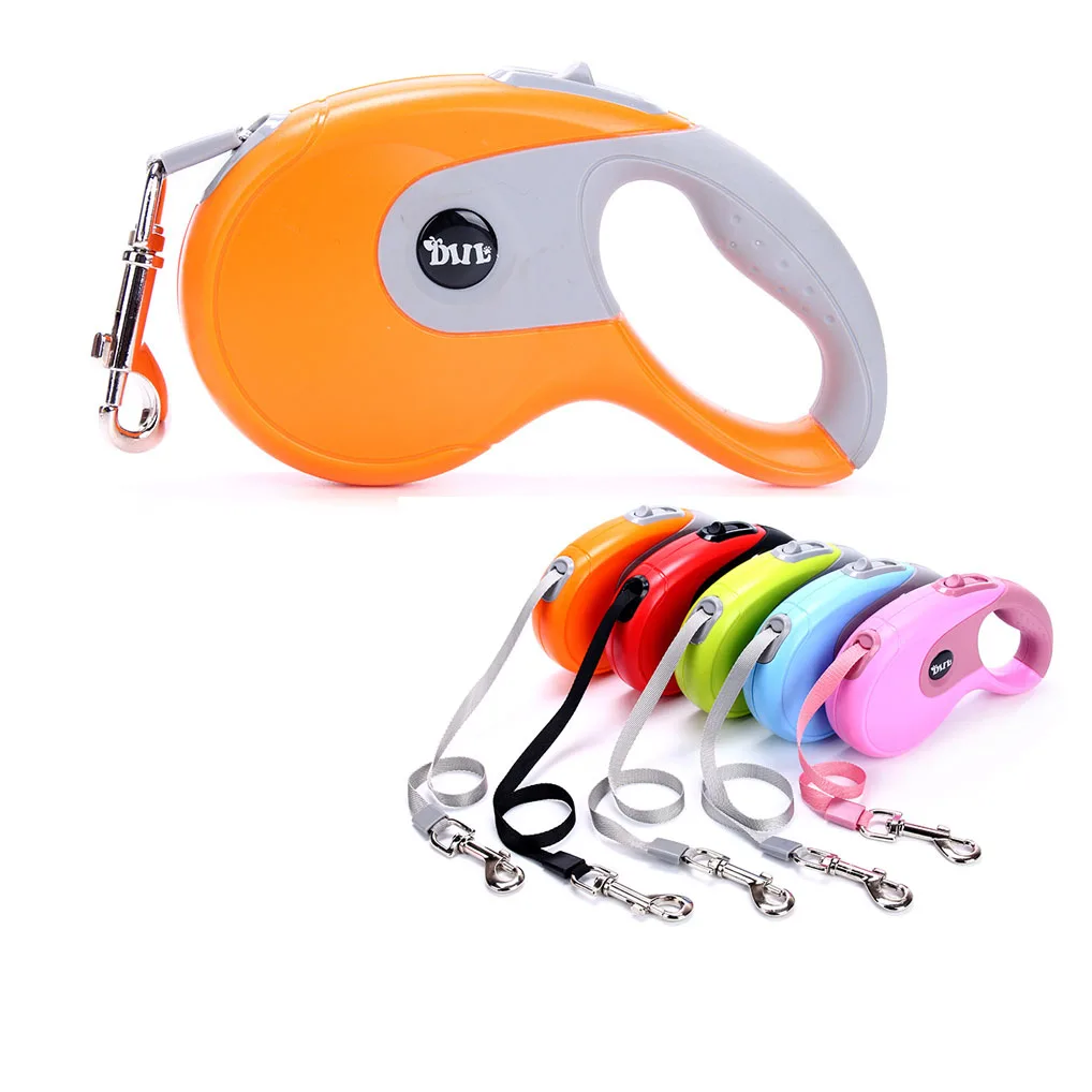 PetRetractableDogLeashAutomaticNylonRopeTrainingWalkLead