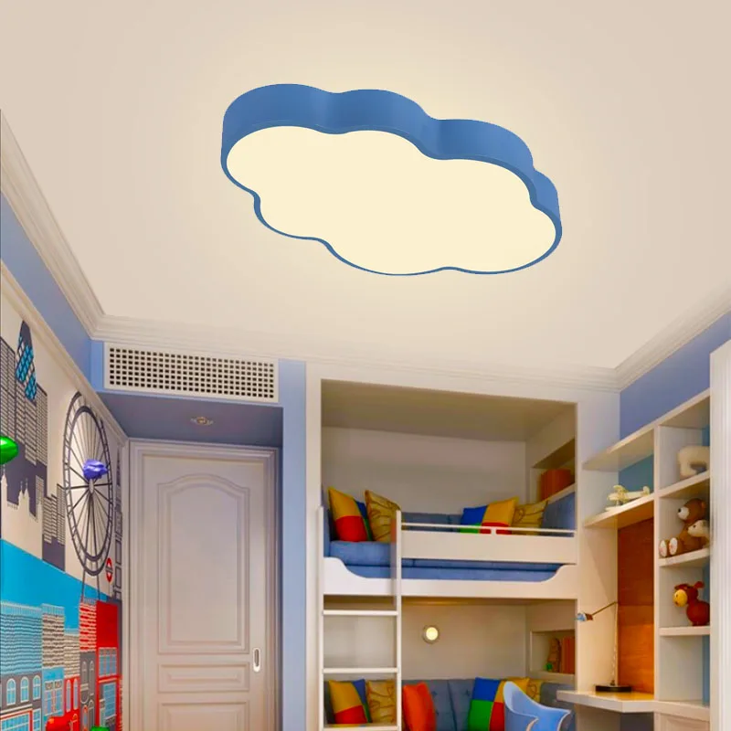Luces De Techo nubes azules para sala De estar dormitorio niños superficie montada led lámpara De Techo hogar De Techo iluminación