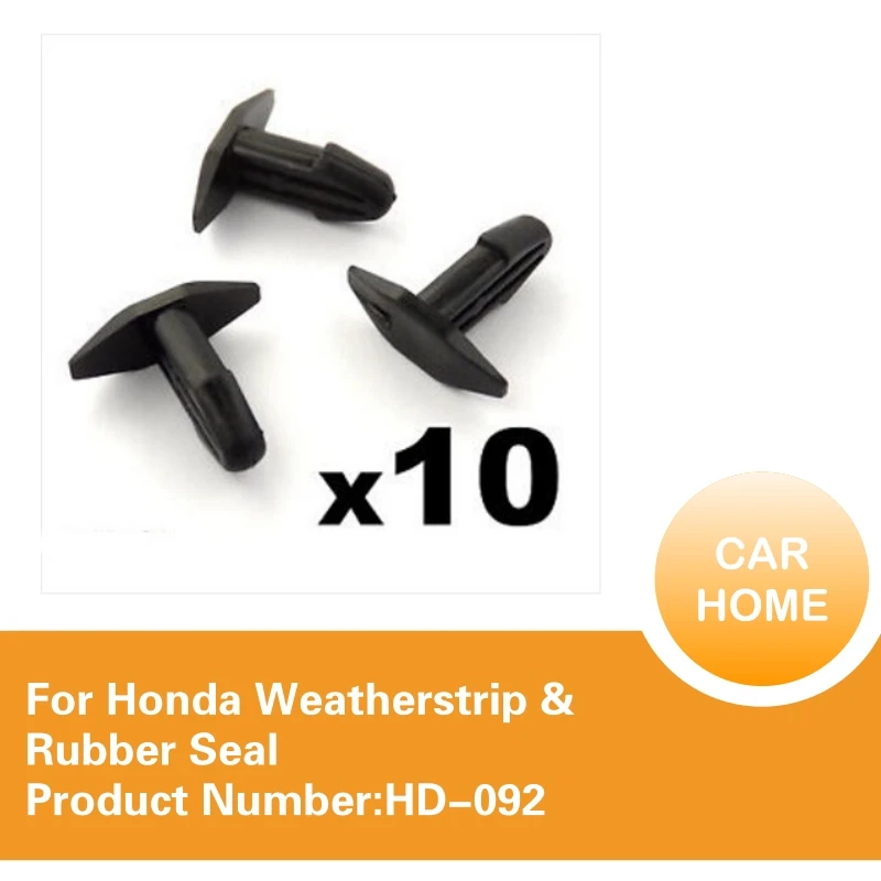 Cowl Vent Bonnet Fan Intake Seal Clips 10x Honda Rubber Seal Weatherstrip Clips