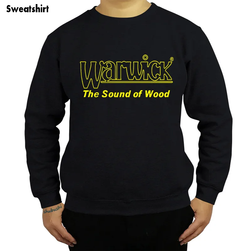 Warwick Bass Guitar Logo black long sleeve hoodies brand mens