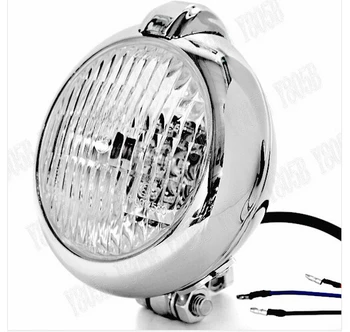 

NEW Motorcycle Headlight Chrome For Honda Yamaha Suzuki Kawasaki Street Bobber Custom Chopper Cruisers Street Bike