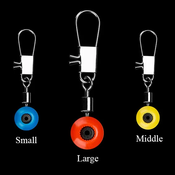 Free shipping 200pcs sea bean Connectors fishing Rolling Swivel with safty snap Connector Fishing Terminal tackle | Спорт и