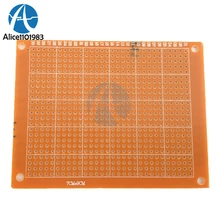 5 шт. 7x9 7*9 см Односторонний Прототип PCB Универсальный макет доска экспериментальная бакелитовая медная пластина схема плата DIY Kit