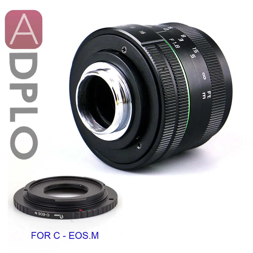 ADPLO объектив камеры 50 мм F1.8 APS-C телевизионный Объектив ТВ+ C адаптер для Nikon 1 M4/3 для Pentax Q Nex FX для камеры Canon eos M