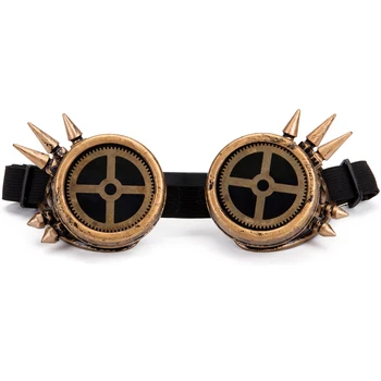 

C.F.GOGGLE Steampunk Goggle Glasses Party Sunglasses Retro Victorian Rivet Vintage Gothic Cosplay Rivet Steam Punk Eyewear New
