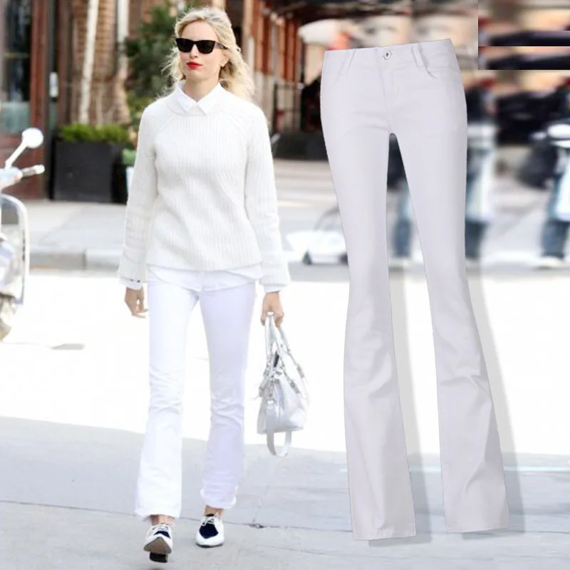 witte flared pants
