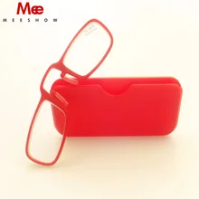 2 шт. Сверхлегкий мини-зажим для носа на очках для чтения adheresive Tr90 Podreader power+ 1,0-+ 3,5 Портативный кошелек ридер с Чехол 1575