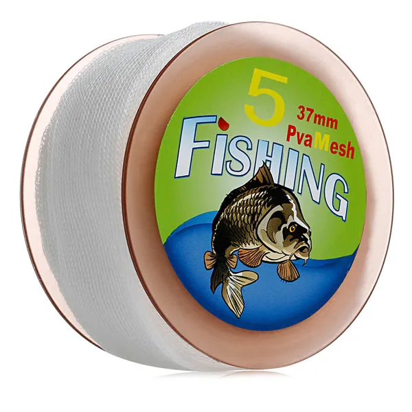 Cikuso 5M PVA 25mm Large Mesh Recharge P/êChe /à La Carpe Stocking Boilie Rig Appats Wrap Sacs