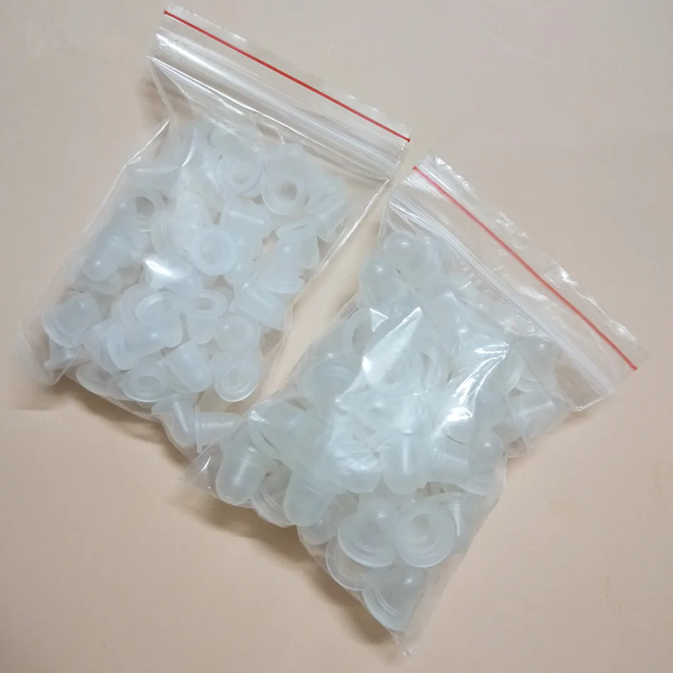 

100pcs Two Size Tattoo Ink Cups Big and Small Soft Silicone Ink Cups For Permanent Makeup Eyebrow/Eyeliner/Lip