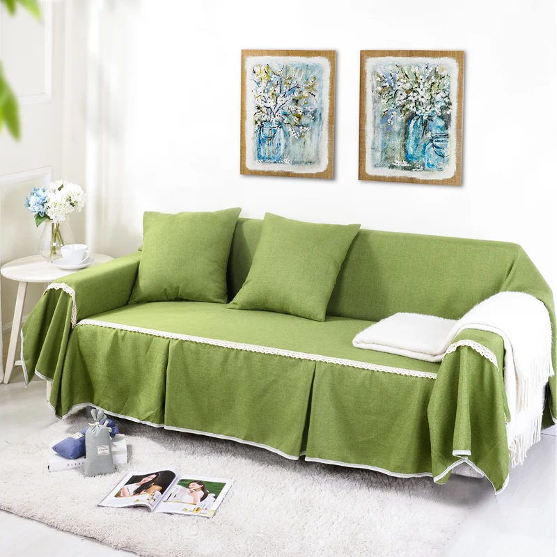 

SunnyRain Solid Sofa Cover Sectional Sofa Covers l shaped sofa cover Couch Cover Machine Washable