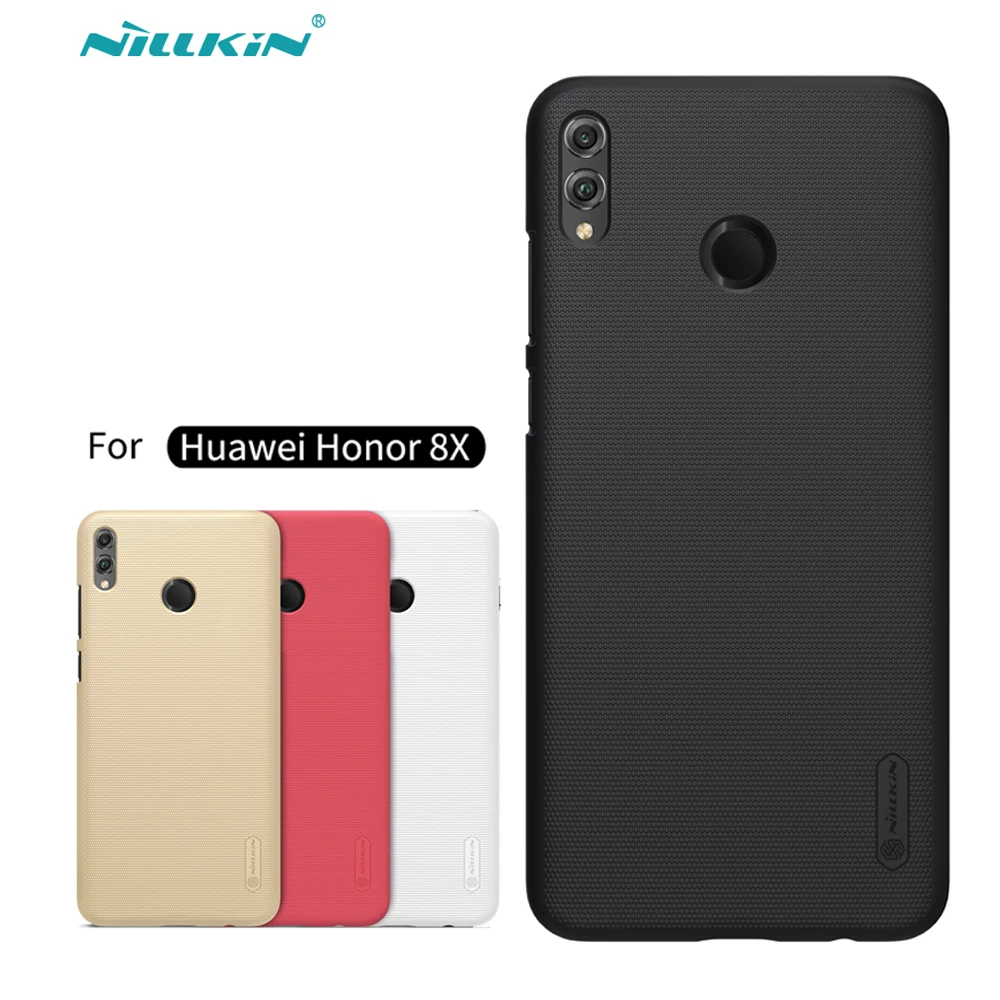 

Huawei Honor 8X Case Cover Nillkin Frosted Shield Hard Back Matte Case For Huawei Honor 8X Max PC Bumper Gift Holder