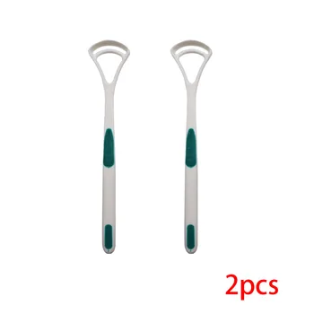 

2pcs/set Tongue Cleaner Scrapers Scratch Tongue Coating Brushing Tongue Cleaner Random Color