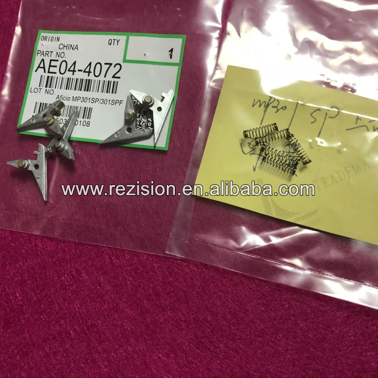 

AE04-4072 For ricoh Aficio MP301SP 301SPF fuser upper picker finger,fuser spring,Separation claw