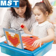 175 шт пластиковые головоломки доска набор Красочный мультфильм интеллект раннего образования головоломки игрушки для детей обучения Развивающие игрушки