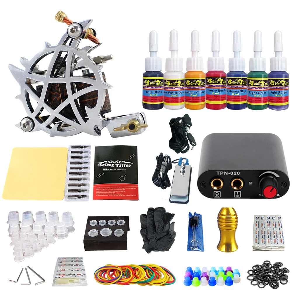 

Stigma Professional Tattoo Kits Single Machine 7 Inks TK105-25