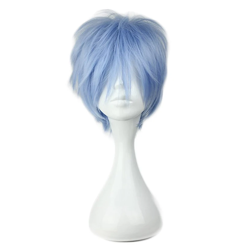 Аниме Kuroko no Basuke Seirin Tetsuya парик osplay костюм Куроко Баскетбол короткие волосы парики для вечеринок на