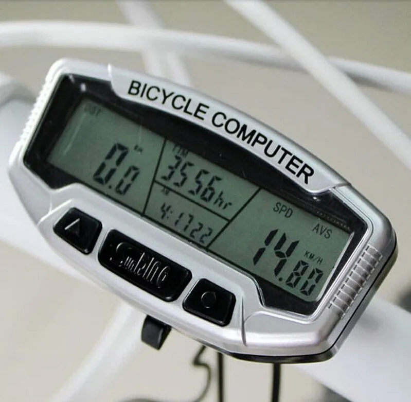 Водонепроницаемый ЖК-дисплей Велосипедный Спорт велосипед компьютер пробега Спидометр Подсветка секундомер bcp0201