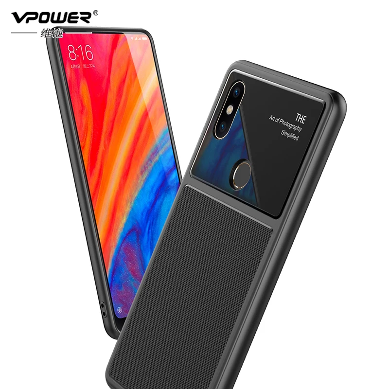 Зеркальный стеклянный чехол для Xiaomi mi mix 2s мягкий Vpower телефона xiaomi mix2s |